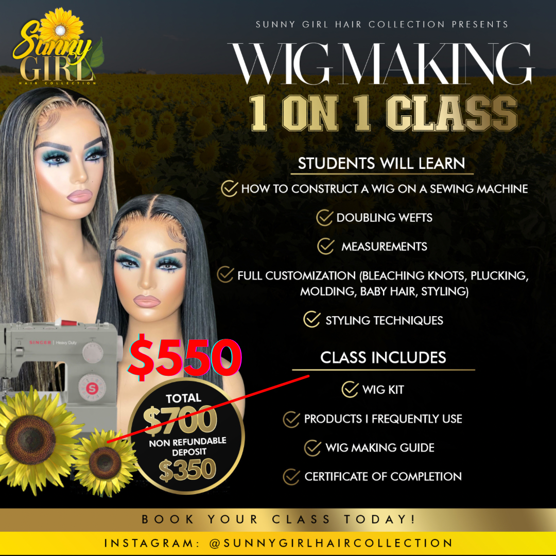 MACHINE WIG MAKING CLASS Wig - Lucious Beauty Parlor